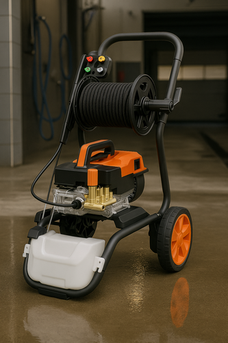 מכונת שטיפה תעשייתית חד פאזי 245BAR בעוצמה 2400W