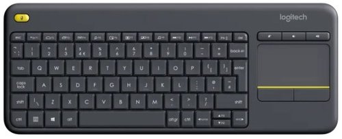 מקלדת אלחוטית Logitech עם משטח מגע מובנה, חוויית עבודה שקטה ונוחה