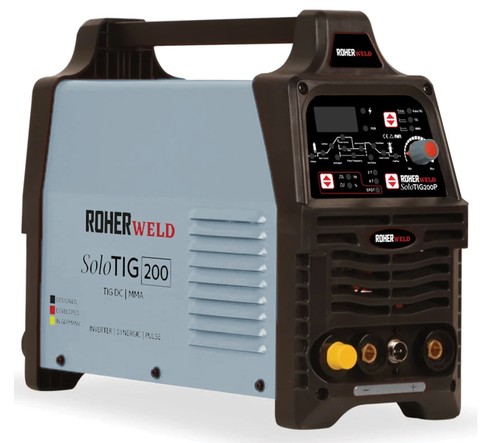 רתכת TIG PULSE אינוורטר דיגיטלית 200A לריתוך ברזל ונירוסטה ROHER