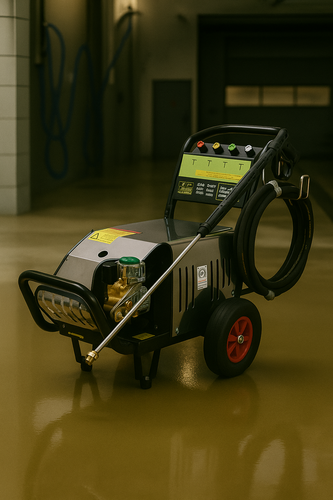 מכונת שטיפה תעשייתית תלת פאזי 265BAR בעוצמה 4000W