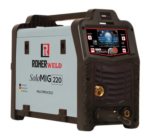 רתכת MIG אינוורטר סינרגטית/פולס 200A מסך LCD ROHER