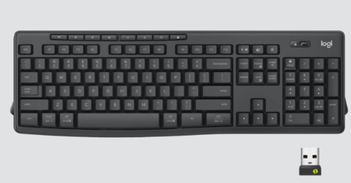מקלדת אלחוטית Logitech MK370 עם עכבר ארגונומי חיבור יציב וקל לשימוש