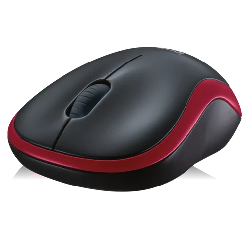 עכבר אלחוטי Logitech Wireless Mouse M185 צבע אדום