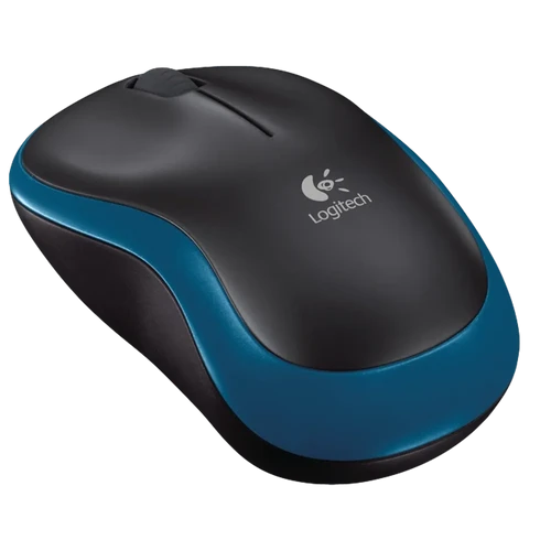 עכבר אלחוטי Logitech Wireless Mouse M185 צבע כחול