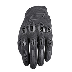 כפפות רכיבה פייב שחור - FIVE STUNT EVO 2 LEATHER GLOVES