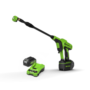 אקדח שטיפה בלחץ נטען 24V עם סוללה 4 אמפר ומטען - GREENWORKS 99788/1 24V