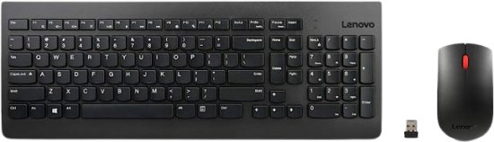 סט מקלדת ועכבר אלחוטי Lenovo 510 E.H.R * GX31D64837 * Black 