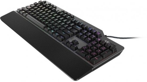 מקלדת חוטית Lenovo Legion K500 גיימינג עם עיצוב ארגונומי ומתגים מכניים