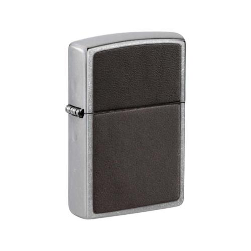 מצית זיפו עור אמיתי חום - ZIPPO