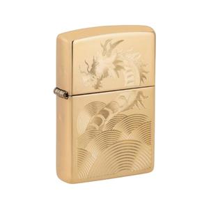 מצית זיפו דרקון יפני מוזהב - ZIPPO