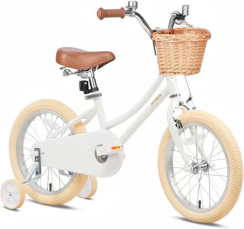 אופניים בעיצוב וינטג' לילדים BMX גילאי 2-8 שנים בצבע לבן
