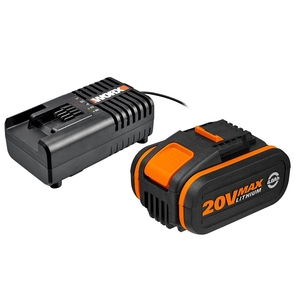 ערכת סוללה ומטען מהיר WORX 20V 2Ah