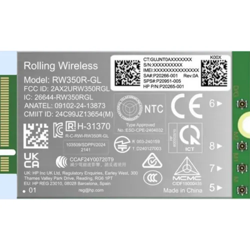 מודם WWAN HP 4G LTE-AP (Cat 19) B8BD3AA