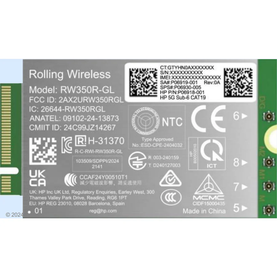מודם WWAN HP 5G Solution B8BD4AA
