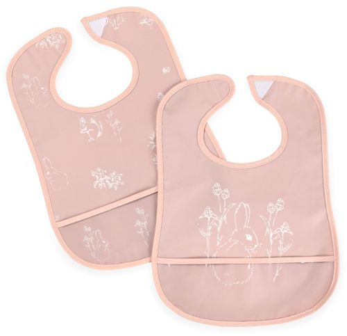 זוג סינרי PVC לתינוק עם כיס ותיפור היקפי - יער קסום