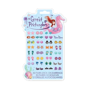 עגילי מדבקות בת הים GREAT PRETENDERS