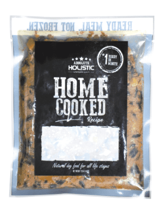 אוכל טבעי לכלבים Absolute Holistic Home Cooked ברווז ודלעת – 375 גרם | מולי חיות מחמד