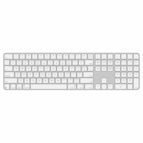 מקלדת עברית אנגלית עם טביעת אצבע אפל Apple Magic Keyboard (2024) with Touch ID US Layout MXK73LB/A