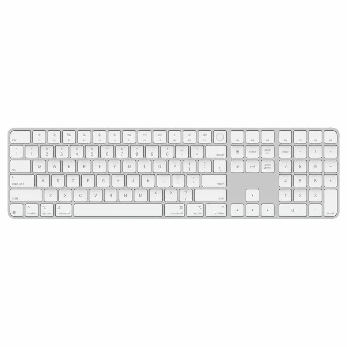 מקלדת עברית אנגלית עם טביעת אצבע אפל Apple Magic Keyboard (2024) with Touch ID US Layout MXK73LB/A