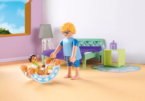 משחק פליימוביל חדר שינה להורים עם עריסה תלויה לגילאי 4+
