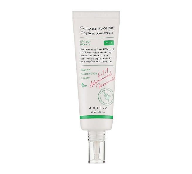 קרם הגנה  AXIS-Y Complete No-Stress Physical Sunscreen SPF 50- 50ml