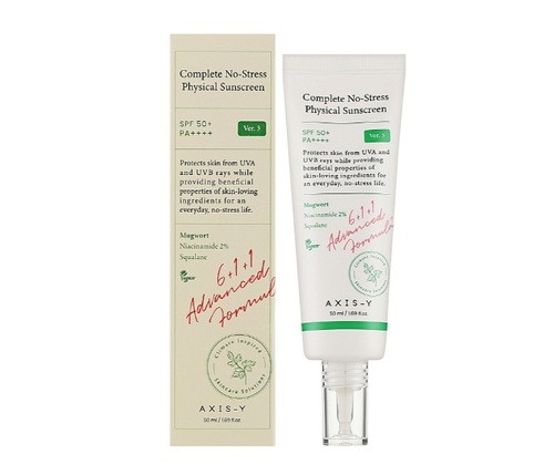 קרם הגנה  AXIS-Y Complete No-Stress Physical Sunscreen SPF 50- 50ml