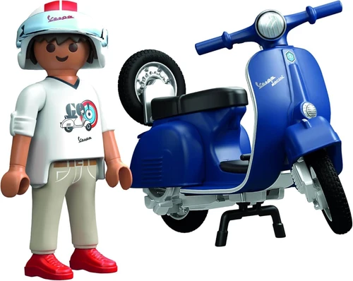 משחק פליימוביל 1969 Vespa 150 Sprint Veloce - כחול לגילאי 5+