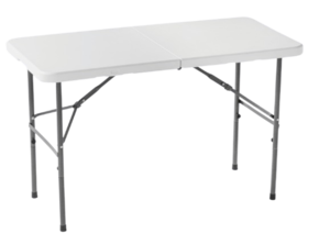 שולחן מתקפל 1.20 מטר Fold & Go - לבן
