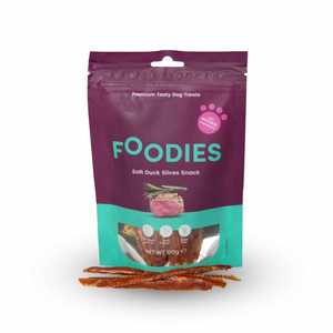 חטיף פודיס נתחי ברווז רכים 100 גרם טבעי לכלבים | FOODIES | מולי חיות מחמד