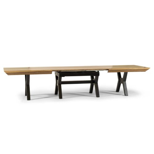 HERCULES SET | סט פינת אוכל מלבנית נפתחת עד 640 ס״מ דגם הרקולס כולל 6 כיסאות מרופדים