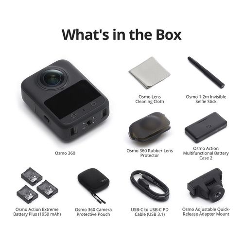 מצלמה DJI Osmo 360 Adventure Combo