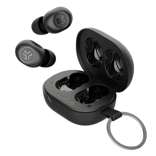 אוזניות אלחוטיות מעוצבות JLAB JBUDS MINI TWS- צבע שחור 