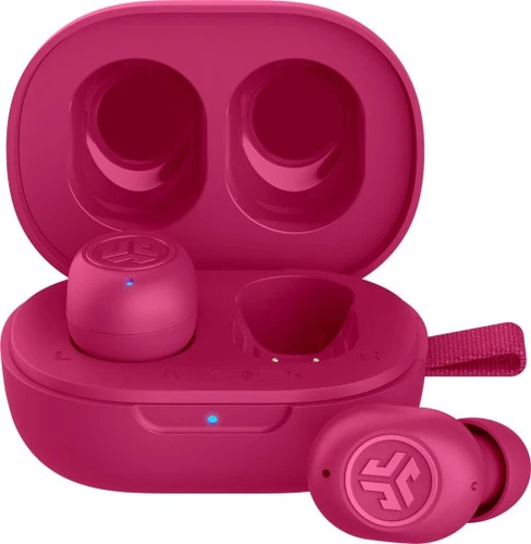 אוזניות אלחוטיות מעוצבות JLAB JBUDS MINI TWS- צבע ורוד 