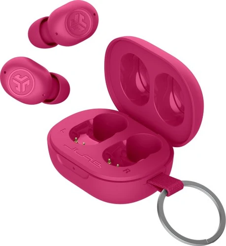 אוזניות אלחוטיות מעוצבות JLAB JBUDS MINI TWS- צבע ורוד 