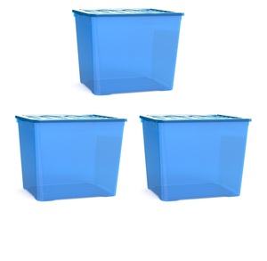 3 יחידות ארגזי אחסון 30 ליטר רהם - תוצרת ישראל 