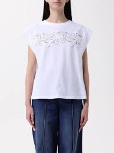 T-shirt with lace insert