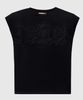 T-shirt with lace insert