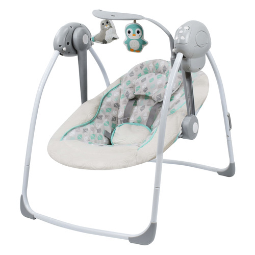 נדנדה חשמלית מתקפלת וניידת עם שלט  בז' Baby Michel