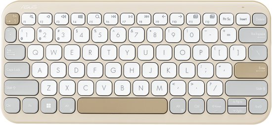 מקלדת אלחוטי Asus Marshmallow KW100 E.H / Bluetooth (BT5) / BG/IL/80 / Cream - Oat Milk