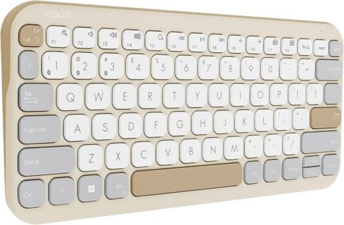 מקלדת אלחוטית Asus Marshmallow KW100 עם חיבור Bluetooth יציב ומהיר