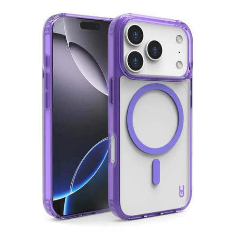 כיסוי Grip Crystal MagSafe iPhone 17 Pro Max , אייפון 17 פרו מקס , צבע סגול