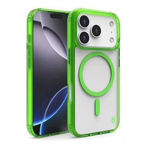 כיסוי Grip Crystal MagSafe iPhone 17 Pro Max , אייפון 17 פרו מקס , צבע ירוק