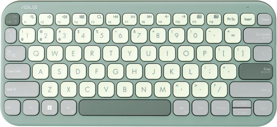 מקלדת אלחוטי Asus Marshmallow KW100 E.H / Bluetooth (BT5) / GN/IL/80 / Green Tea