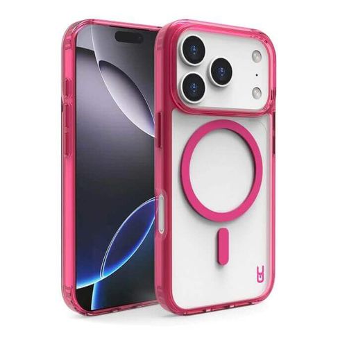 כיסוי Grip Crystal MagSafe iPhone 17 Pro , אייפון 17 פרו , צבע ורוד