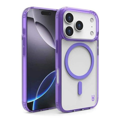 כיסוי Grip Crystal MagSafe iPhone 17 Pro , אייפון 17 פרו , צבע סגול