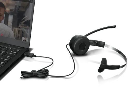 אוזניות LENOVO 100 Mono USB Headset - 1Y 4XD1B61617