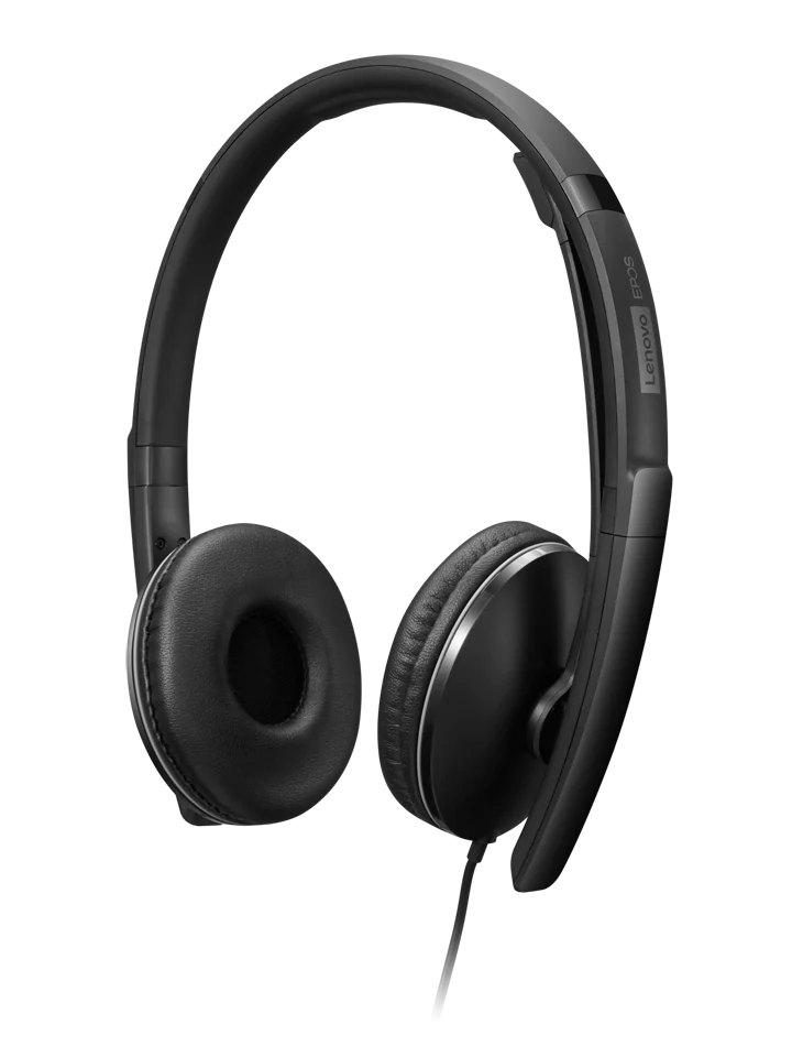 אוזניות LENOVO Wired ANC Headset Gen 2 4XD1M45627
