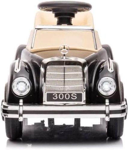 בימבה ממונעת 6V בדמות מרצדס וינטג' S300 עם אורות, אפקטים קוליים ומערכת מולטימדיה - שחור