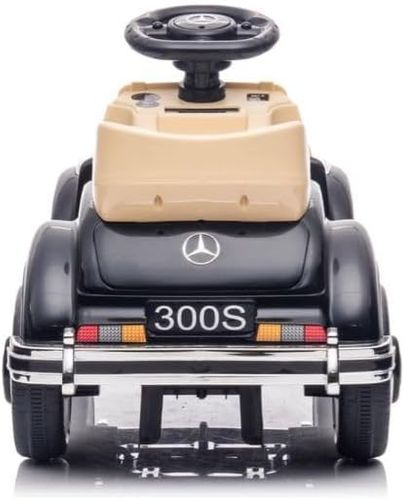 בימבה ממונעת 6V בדמות מרצדס וינטג' S300 עם אורות, אפקטים קוליים ומערכת מולטימדיה - שחור