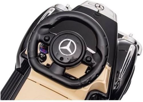 בימבה ממונעת 6V בדמות מרצדס וינטג' S300 עם אורות, אפקטים קוליים ומערכת מולטימדיה - שחור